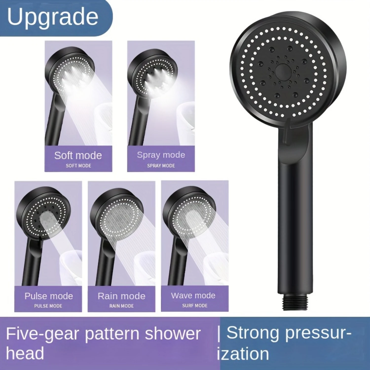 5- Adjustable Handheld Shower Head High Pressure, Multi-Functional, Wall-Mounted, Daily Shower Spray Nozzle for Bathroom
5- Adjustable Handheld Shower Head High Pressure, Multi-Functional, Wall-Mounted, Daily Shower Spray Nozzle for Bathroom
