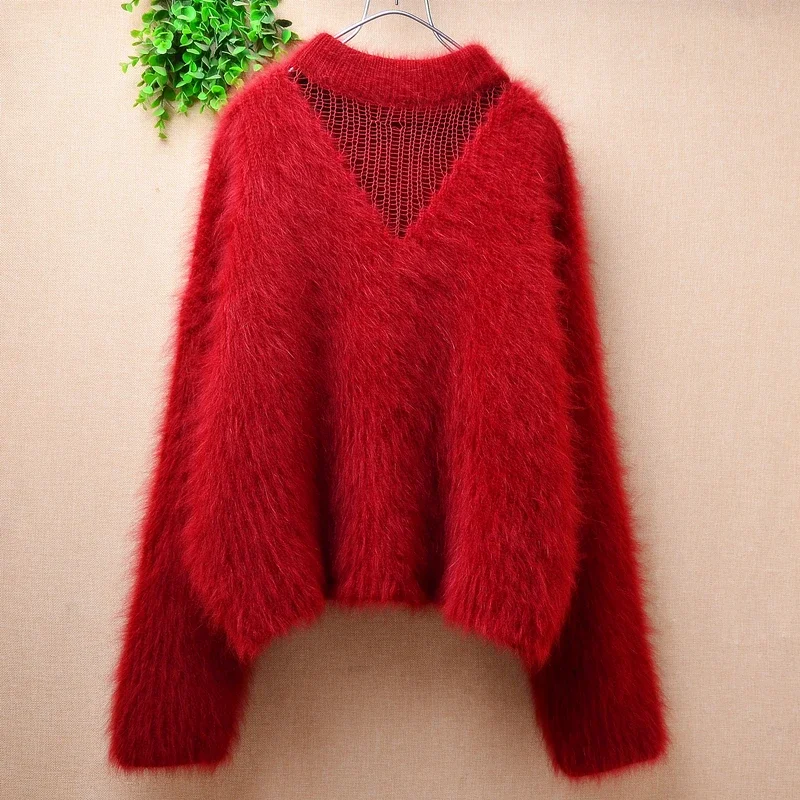 Female Women Spring Winter Clothing Thick Warm Hairy Mink Cashmere Knitted Long Sleeves O-Neck Loose Pullover Jumper Sweater Top
Female Women Spring Winter Clothing Thick Warm Hairy Mink Cashmere Knitted Long Sleeves O-Neck Loose Pullover Jumper Sweater Top