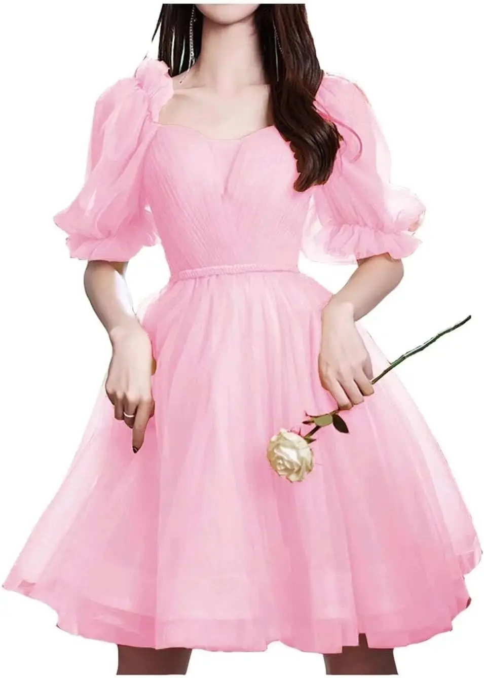 Custom made Tulle Prom Dress for Women, Short Sweetheart Puff Sleeves Homecoming Dresses Cocktail Dress mini Gowns party Gown
Custom made Tulle Prom Dress for Women, Short Sweetheart Puff Sleeves Homecoming Dresses Cocktail Dress mini Gowns party Gown