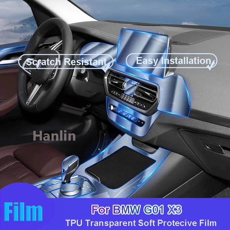 For BMW G01 X3 (2022-2023) Car Interior Center Console Transparent TPU Protective Anti-scratch Repair Film Car Sticker
For BMW G01 X3 (2022-2023) Car Interior Center Console Transparent TPU Protective Anti-scratch Repair Film Car Sticker