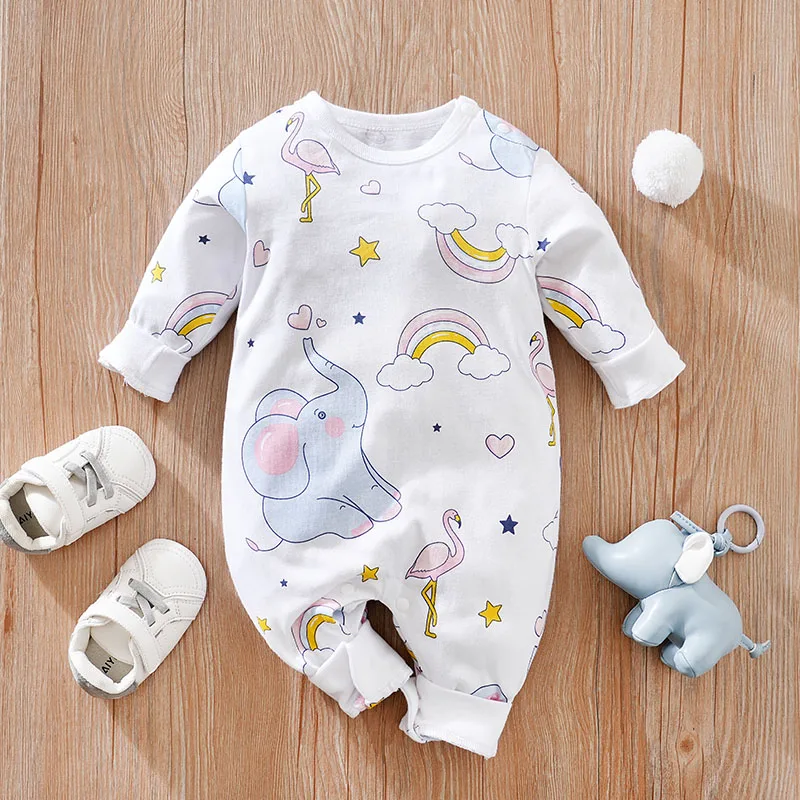 Baby Clothes Cute Rainbow Elephant Cotton Comfortable And Soft 0-18 Boys And Girls Spring And Autumn Long Sleeved Baby Jumpsuit
Baby Clothes Cute Rainbow Elephant Cotton Comfortable And Soft 0-18 Boys And Girls Spring And Autumn Long Sleeved Baby Jumpsuit