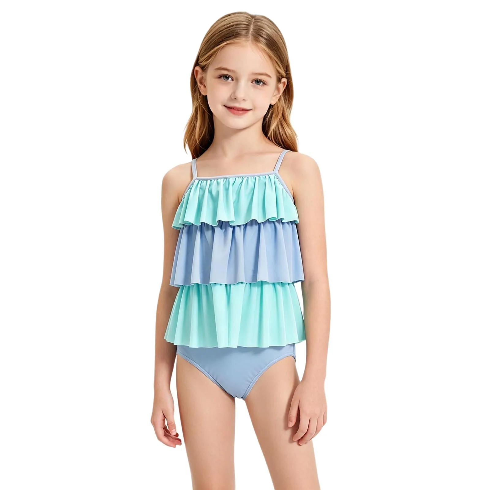 Kids Swimwear Girls Summer Adaptive Bathing Suit Tiered Ruffled Spaghetti Straps Bodysuit Fashion Sleeveless Children Beachwear
Kids Swimwear Girls Summer Adaptive Bathing Suit Tiered Ruffled Spaghetti Straps Bodysuit Fashion Sleeveless Children Beachwear