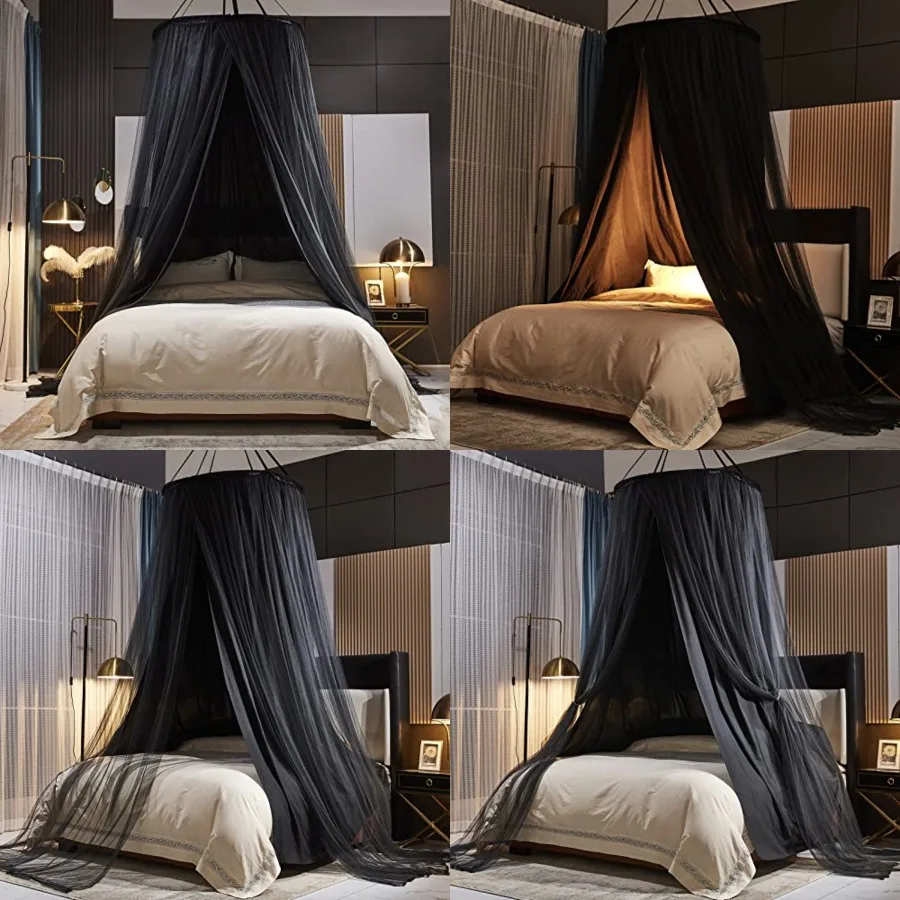 Luxurious Bed Canopy for Girls Adults - Double Layer Princess Canopy with Lace, Round Dome Mosquito Netting for Queen/King Bed
Luxurious Bed Canopy for Girls Adults - Double Layer Princess Canopy with Lace, Round Dome Mosquito Netting for Queen/King Bed