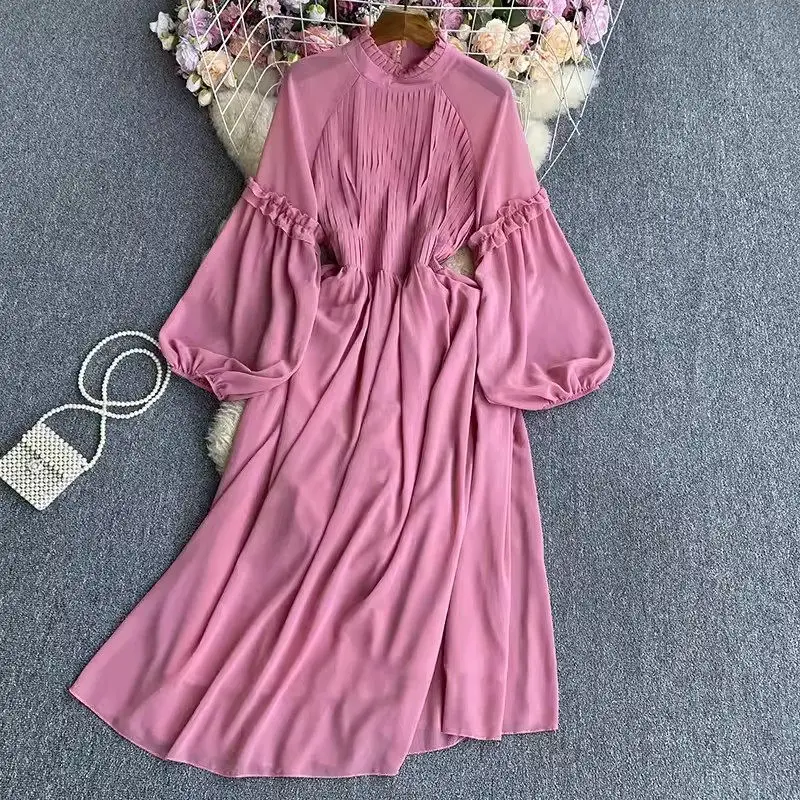 Clean Color Long Sleeved Dress For Women Korean Style 2024 Spring Autumn Women Fashion Elegant Dress Z4968
Clean Color Long Sleeved Dress For Women Korean Style 2024 Spring Autumn Women Fashion Elegant Dress Z4968