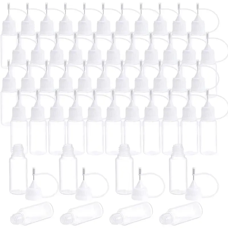 Plastic Glue Applicator 100Pcs Tip Applicator Bottles 10Ml/0.34 Oz Clear Squeeze Bottle For Liquid Oil Quilling
Plastic Glue Applicator 100Pcs Tip Applicator Bottles 10Ml/0.34 Oz Clear Squeeze Bottle For Liquid Oil Quilling