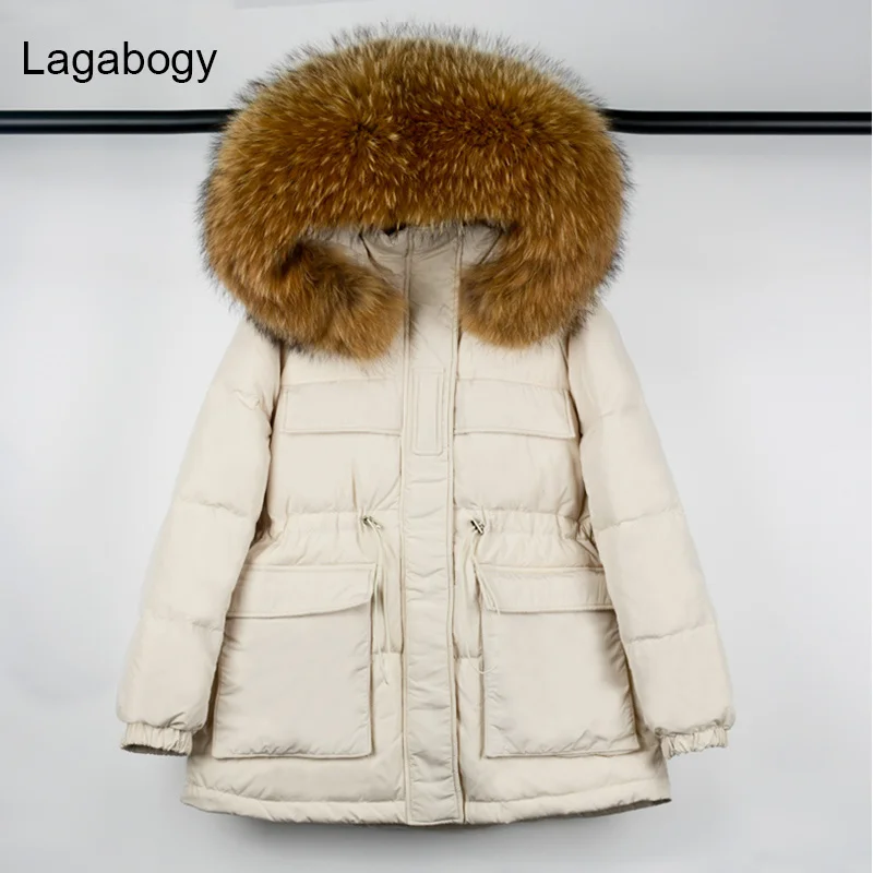 Collar 2023 Large Real Raccoon New Fur Winter Coat Women White Duck Down Parkas Female Hooded Warm Loose Puffer Jackets
Collar 2023 Large Real Raccoon New Fur Winter Coat Women White Duck Down Parkas Female Hooded Warm Loose Puffer Jackets