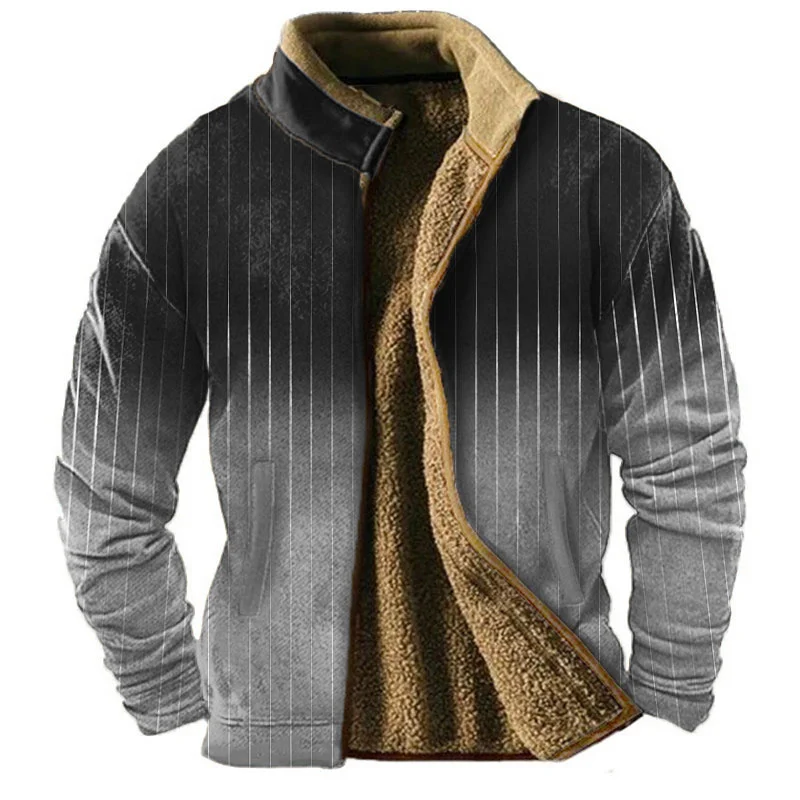 Holiday zipper shirt graphic tribe retro men's daily casual zipper thick coat blue brown stand up collar fleece winter coat desi
Holiday zipper shirt graphic tribe retro men's daily casual zipper thick coat blue brown stand up collar fleece winter coat desi