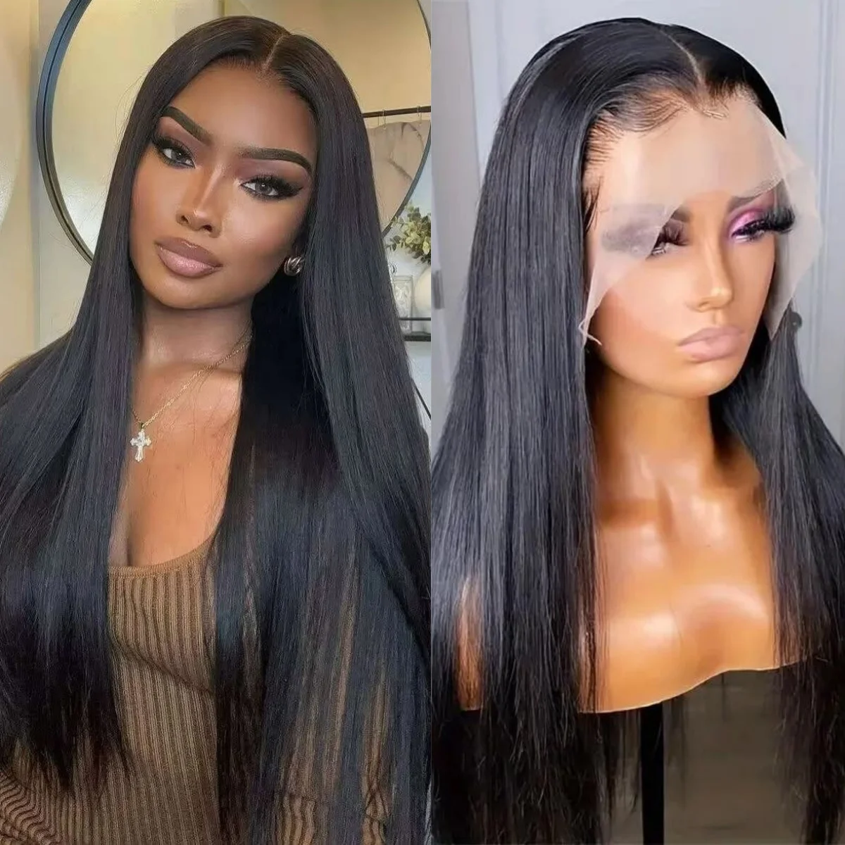1B Pre Plucked Wigs For Women Lace Front Wigs Human Hair 13×6 Straight Natural Color Transparent Lace Frontal Wigs
1B Pre Plucked Wigs For Women Lace Front Wigs Human Hair 13×6 Straight Natural Color Transparent Lace Frontal Wigs