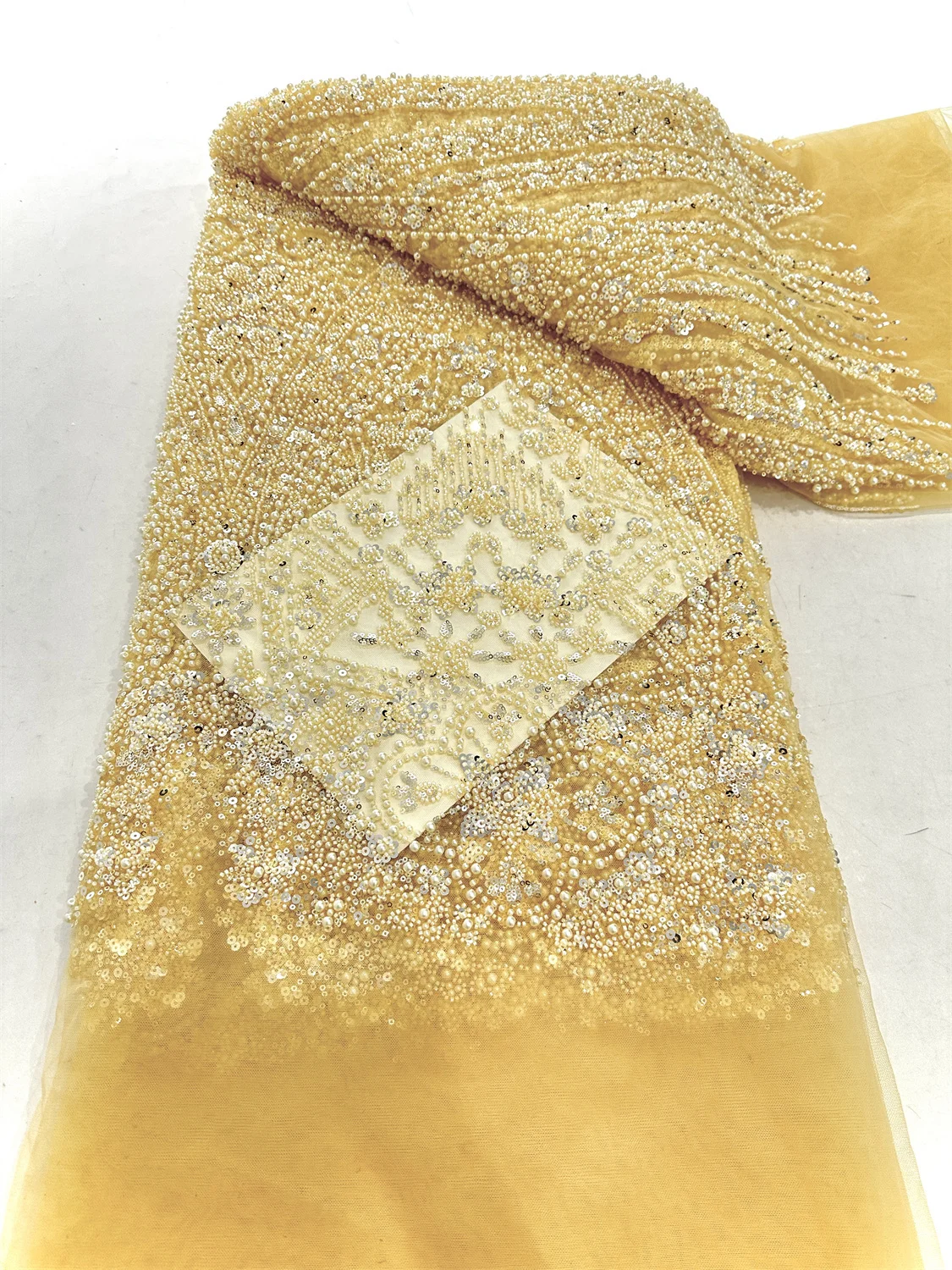 African Beaded Mesh Lace Fabric,For Sewing,Clothes,Sequin,Tulle,Wedding Dresses,Embroidery,Fabrics By The Meter,Crafts,5 Yards
African Beaded Mesh Lace Fabric,For Sewing,Clothes,Sequin,Tulle,Wedding Dresses,Embroidery,Fabrics By The Meter,Crafts,5 Yards