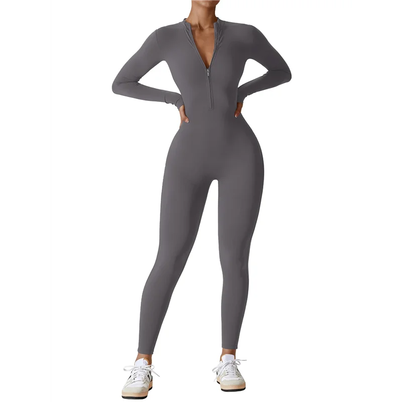 Hot Kf-Women Long Sleeve Workout Jumpsuit Zip Up Romper Bottom Pants Bodysuit Bodycon Gray Long-Sleeve L
Hot Kf-Women Long Sleeve Workout Jumpsuit Zip Up Romper Bottom Pants Bodysuit Bodycon Gray Long-Sleeve L