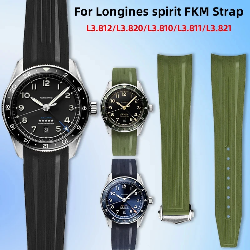 Soft Fluorine Rubber Watch Strap 21mm Curved For Long spirit series L3.812 L3.802 Watch band Men's Bracelet
Soft Fluorine Rubber Watch Strap 21mm Curved For Long spirit series L3.812 L3.802 Watch band Men's Bracelet