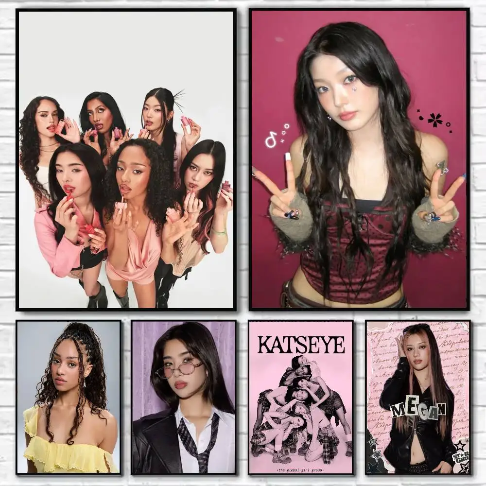 1pc Kpop Hot Gir K-KATSEYE Poster Self-adhesive Art Waterproof Paper Sticker Coffee House Bar Room Wall Decor
1pc Kpop Hot Gir K-KATSEYE Poster Self-adhesive Art Waterproof Paper Sticker Coffee House Bar Room Wall Decor
