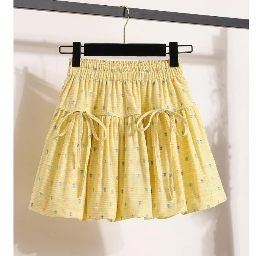 Dopne Floral Yellow Bud Skirt f-length Women's Summer plus Size High Waist Slimming A-line Pleated ort Skirt
Dopne Floral Yellow Bud Skirt f-length Women's Summer plus Size High Waist Slimming A-line Pleated ort Skirt