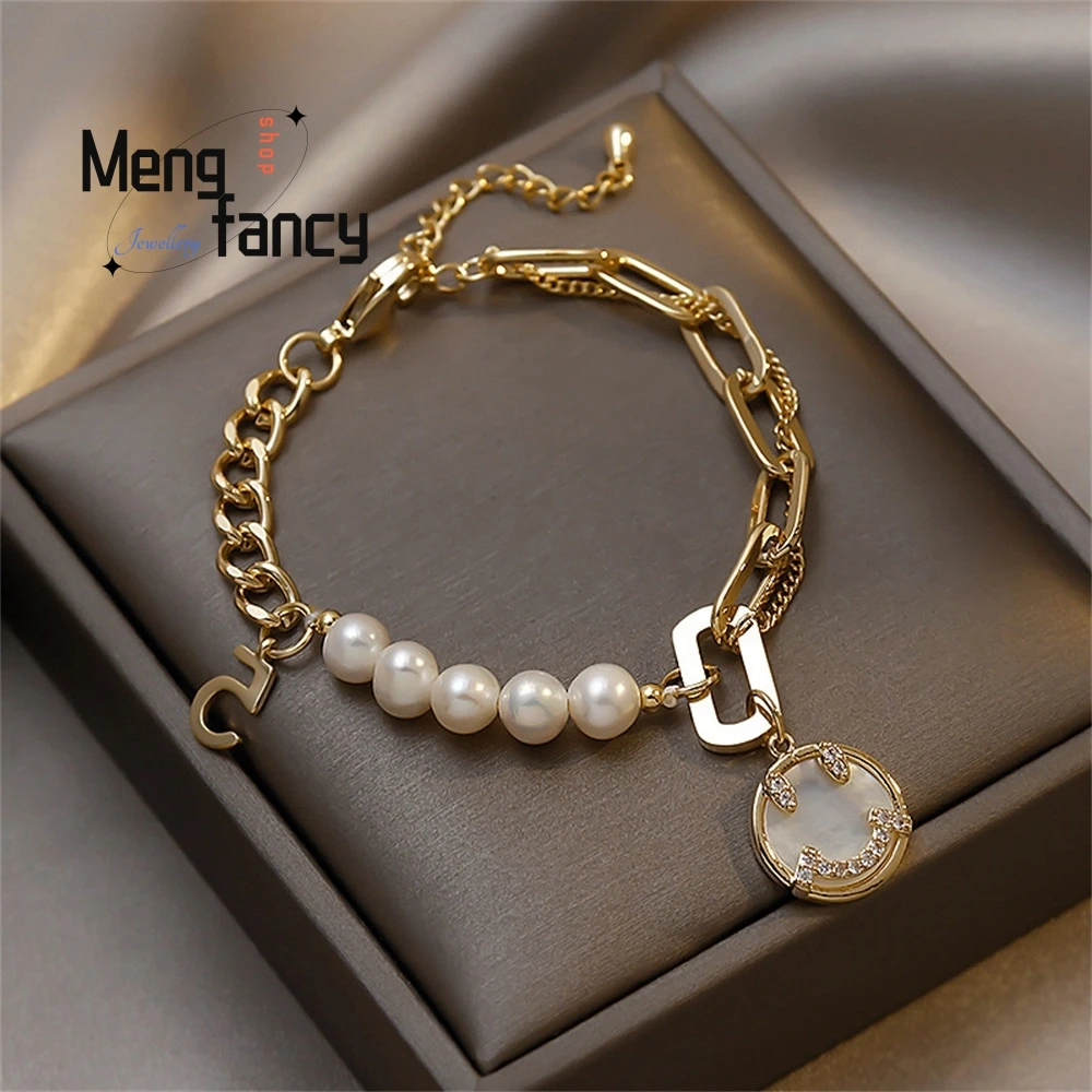 Baroque Freshwater Pearl Bracelet For Women, A Fashionable And Elegant Bracelet With A Metallic Style Fashion Elegant Jewelry
Baroque Freshwater Pearl Bracelet For Women, A Fashionable And Elegant Bracelet With A Metallic Style Fashion Elegant Jewelry
