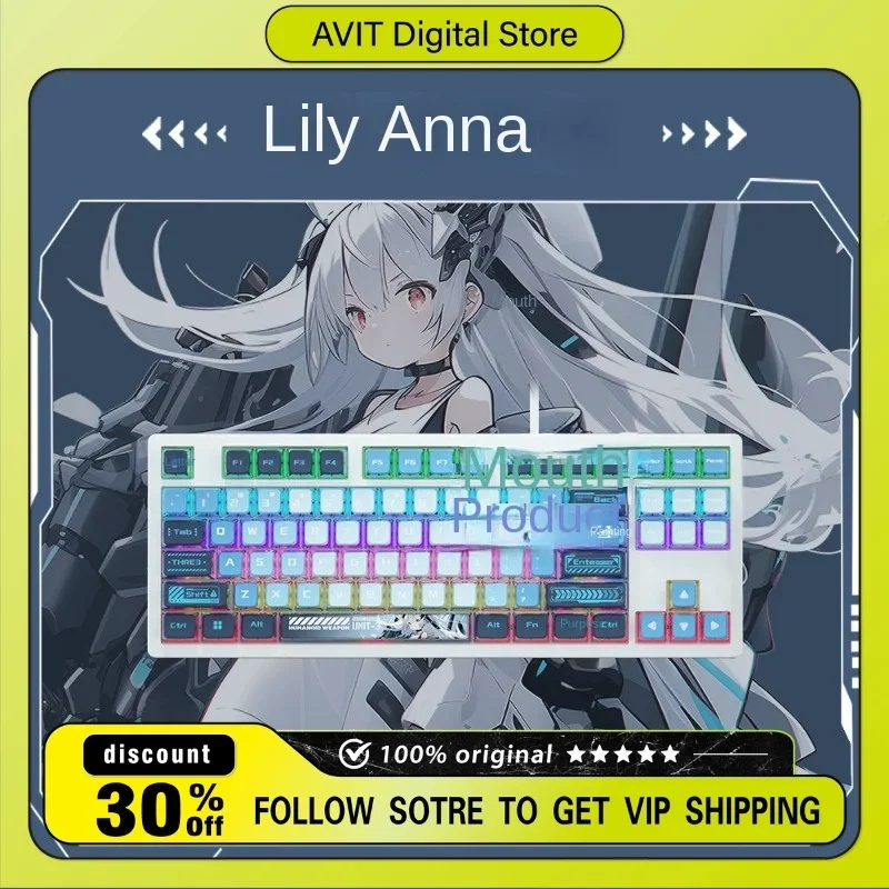 New Wrangler Liliana Theme Three Mode Mechanical Keyboard Anime Wired Desktop Special E-sports Mechanical Keyboard for Gamer
New Wrangler Liliana Theme Three Mode Mechanical Keyboard Anime Wired Desktop Special E-sports Mechanical Keyboard for Gamer