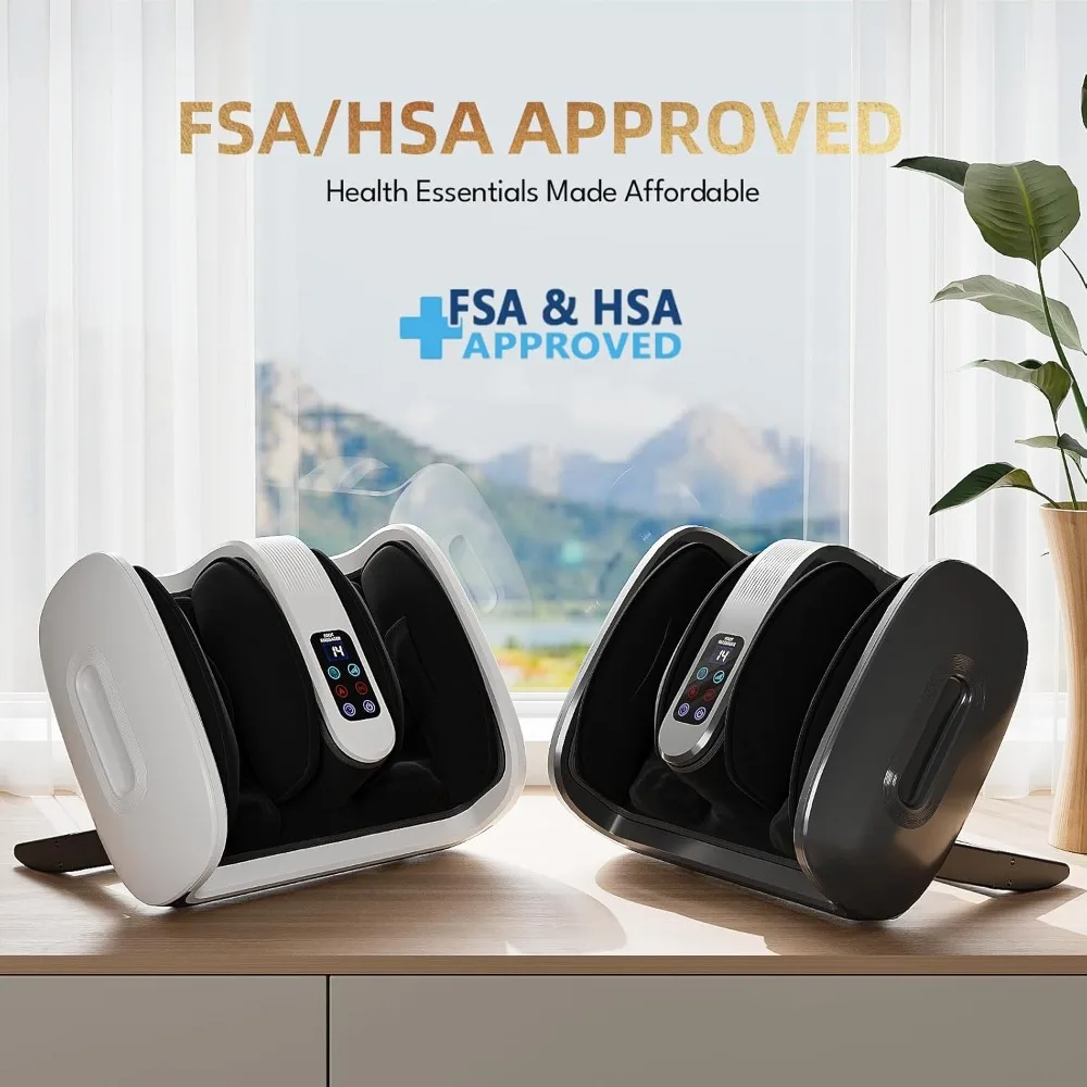 Foot Massager with Heat & Cold Therapy - FSA/HSA Eligible, 6 Adjustable Modes for Arch & Heel Comfort
Foot Massager with Heat & Cold Therapy - FSA/HSA Eligible, 6 Adjustable Modes for Arch & Heel Comfort