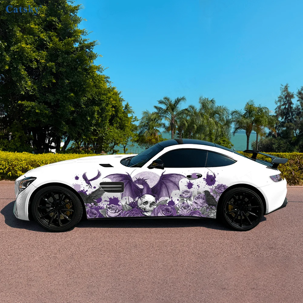 Fantasy Purple Dragon Skull Rose Car Side Sticker Decor,PVC Waterproof Scratch Resistant Decal,Car Protect,Auto Accessories Gift
Fantasy Purple Dragon Skull Rose Car Side Sticker Decor,PVC Waterproof Scratch Resistant Decal,Car Protect,Auto Accessories Gift