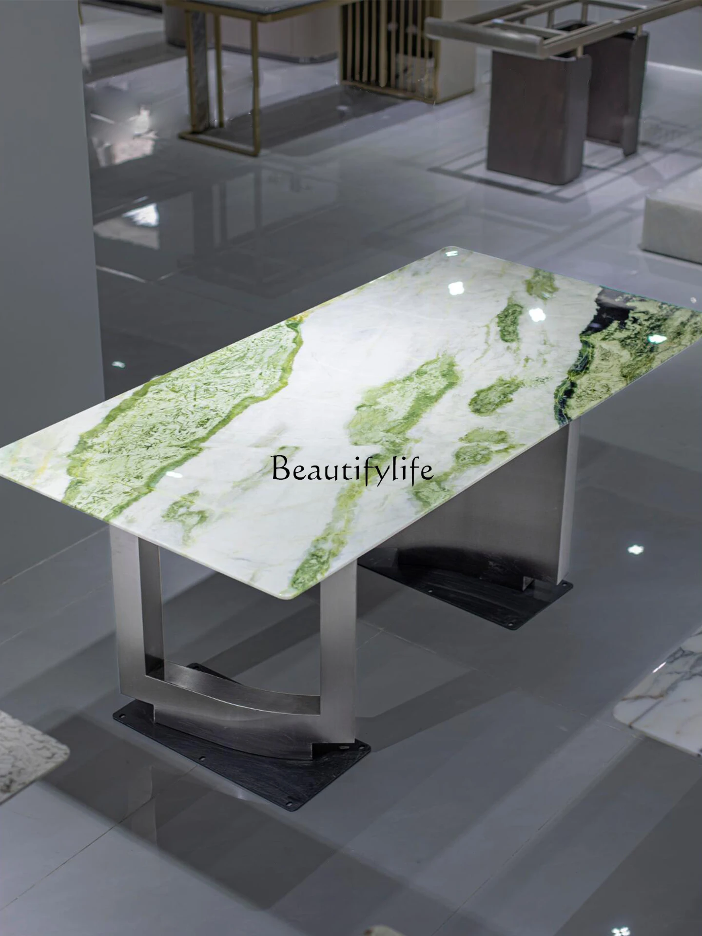01 Italian light luxury simple modern household rectangular marble dining table
01 Italian light luxury simple modern household rectangular marble dining table