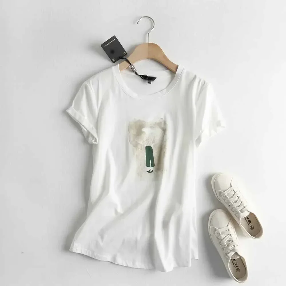 Women's 2023 Basic Joker Casual Pattern T-shirt Short Sleeve O-neck Loose T-shirt Solid Color Jacket Mujer
Women's 2023 Basic Joker Casual Pattern T-shirt Short Sleeve O-neck Loose T-shirt Solid Color Jacket Mujer