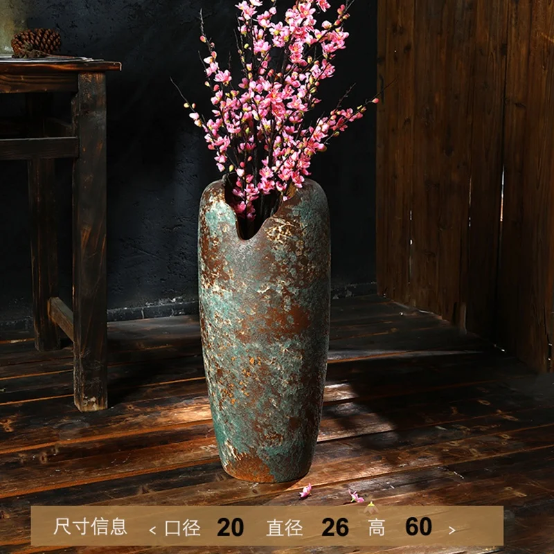 Chinese High Temperature Big Ceramic Flower Vase Large Porcelain Floor Vase Luxury Rustic Home Decor
Chinese High Temperature Big Ceramic Flower Vase Large Porcelain Floor Vase Luxury Rustic Home Decor