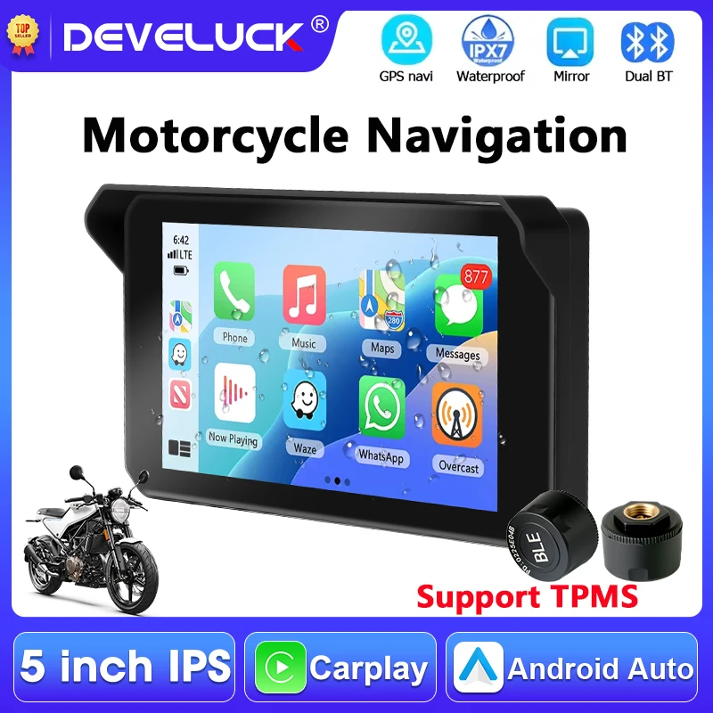 Portable 5" Motorcycle GPS Navigation Bluetooth Wireless Carplay Android Auto Moto Dashboard Monitor IPX7 Waterproof Display
Portable 5" Motorcycle GPS Navigation Bluetooth Wireless Carplay Android Auto Moto Dashboard Monitor IPX7 Waterproof Display