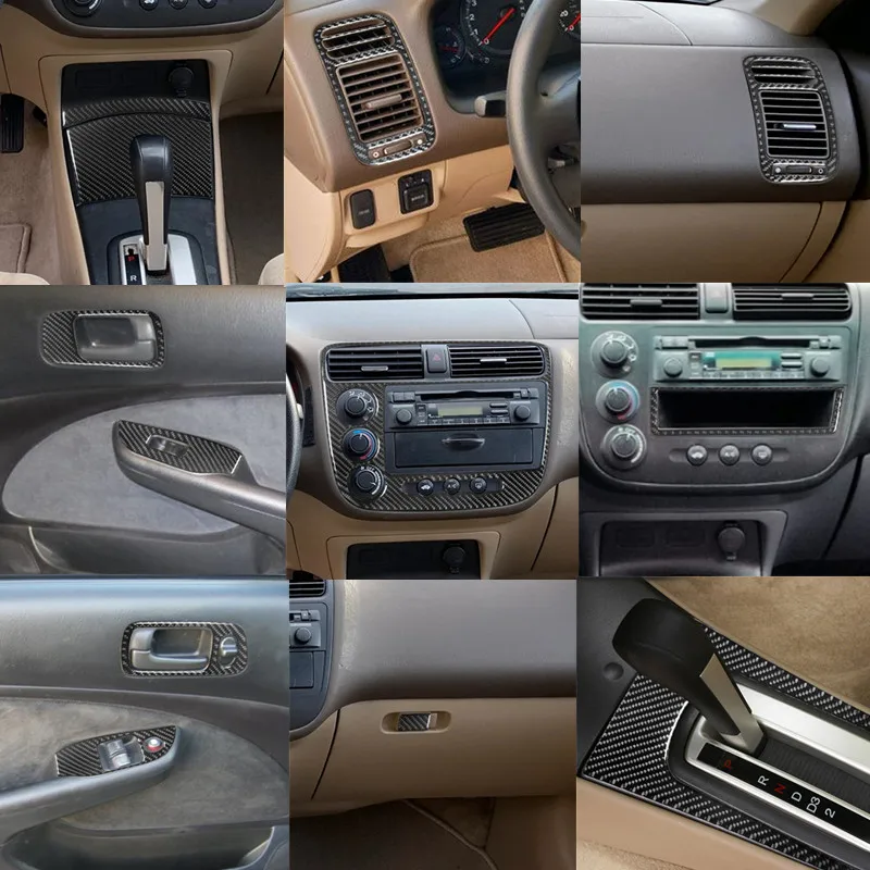For Honda Civic 2003 2004 2005 Car Interior Decoration Protection Carbon Fiber Sticker Auto Styling Accessories
For Honda Civic 2003 2004 2005 Car Interior Decoration Protection Carbon Fiber Sticker Auto Styling Accessories