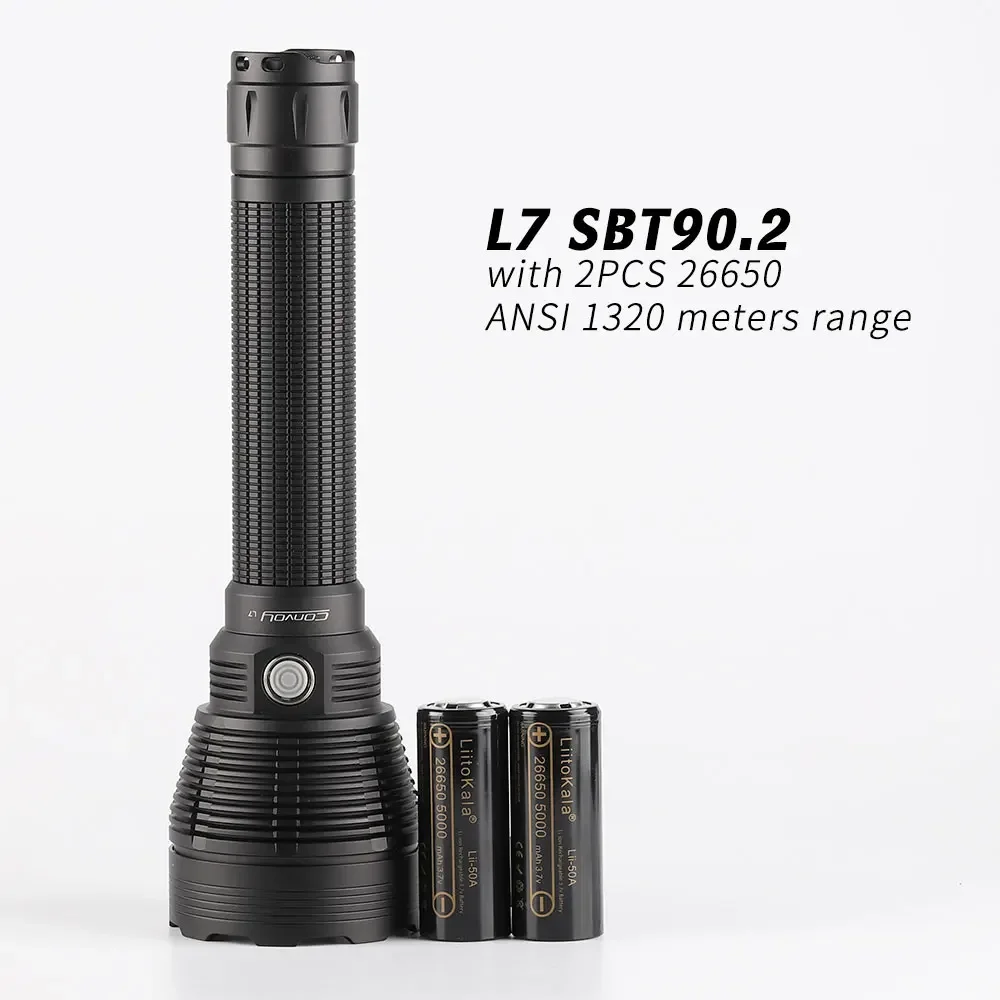Мощный тактический фонарик Convoy L7 LUMINUS SBT90.2 5900LM, светодиодный фонарь с аккумулятором 21700, для охоты, кемпинга, самообороны
Мощный тактический фонарик Convoy L7 LUMINUS SBT90.2 5900LM, светодиодный фонарь с аккумулятором 21700, для охоты, кемпинга, самообороны
