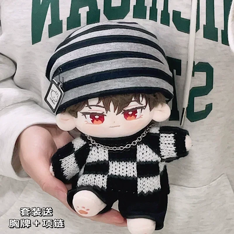 In Stock! 20cm Cotton Doll Clothes Cool Hat Striped Black Checkerboard Sweater Doll's Changeable Clothes Fat Body Can Wear
In Stock! 20cm Cotton Doll Clothes Cool Hat Striped Black Checkerboard Sweater Doll's Changeable Clothes Fat Body Can Wear