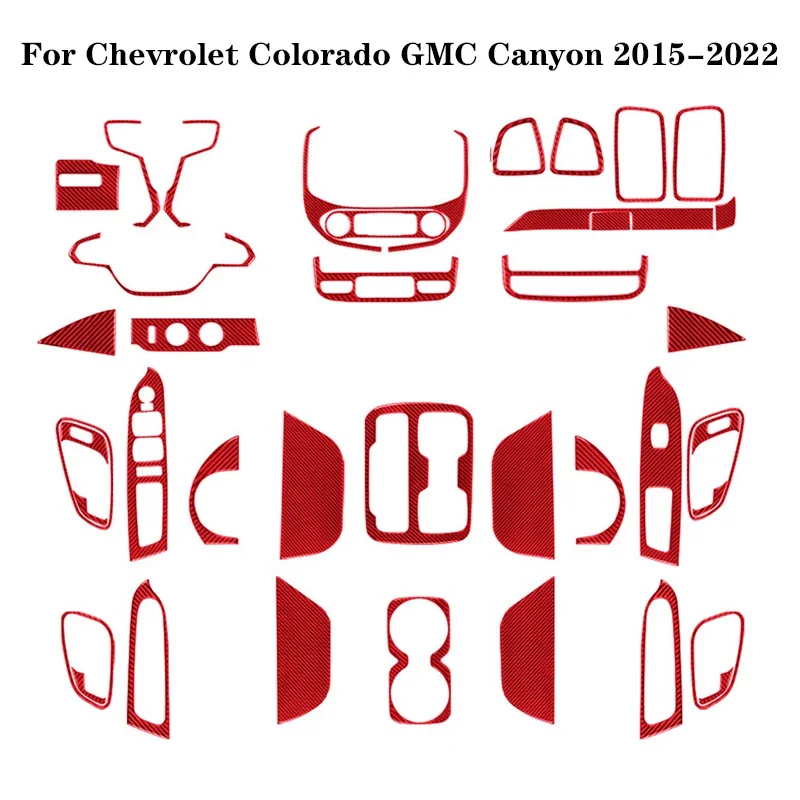 For Chevrolet Colorado / GMC Canyon 2015 2016 2017 2018 2019 2020 2021 2022 Carbon Fiber Red Stickers Car Interior Accessories
For Chevrolet Colorado / GMC Canyon 2015 2016 2017 2018 2019 2020 2021 2022 Carbon Fiber Red Stickers Car Interior Accessories