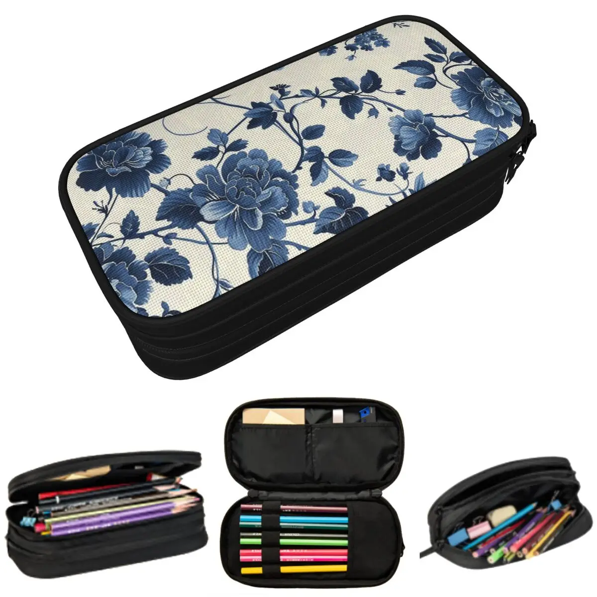 Blue Floral Flower Blossom Pencil Case for Boys Girls Gifts Pen Box Pencil Bag Stationery Supplies Pen Holder Bag
Blue Floral Flower Blossom Pencil Case for Boys Girls Gifts Pen Box Pencil Bag Stationery Supplies Pen Holder Bag