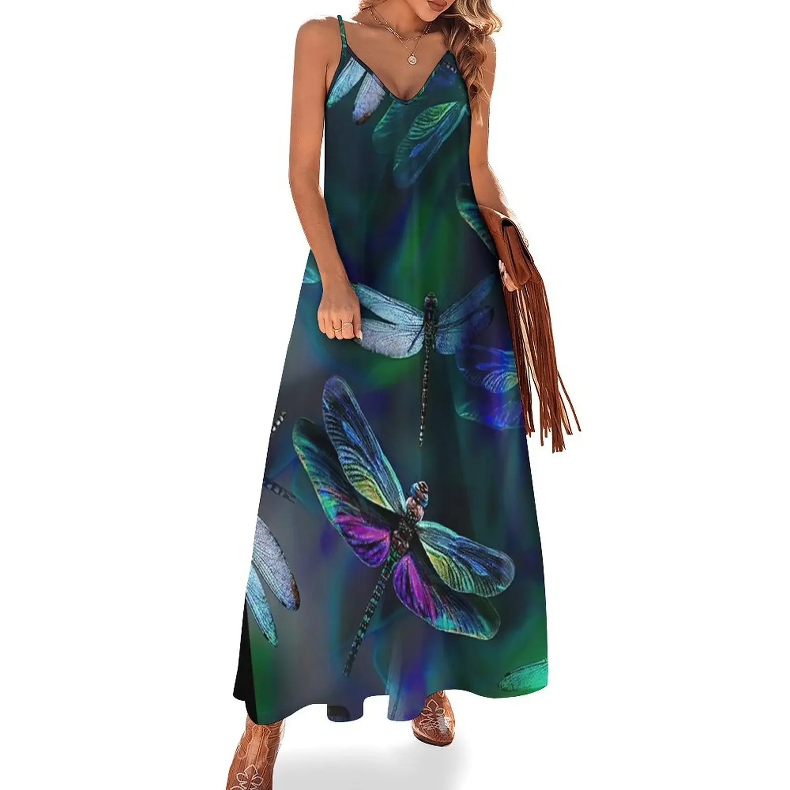 Magical Dragonfly Art Sleeveless Dress Long dress woman elegant dresses plus sizes elegant women's sets Dress
Magical Dragonfly Art Sleeveless Dress Long dress woman elegant dresses plus sizes elegant women's sets Dress