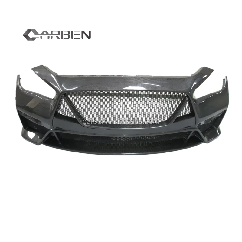 RSC Style All-carbon Fiber Front Bumper, Suitable for Perfect Accessories for Infiniti Q50
RSC Style All-carbon Fiber Front Bumper, Suitable for Perfect Accessories for Infiniti Q50