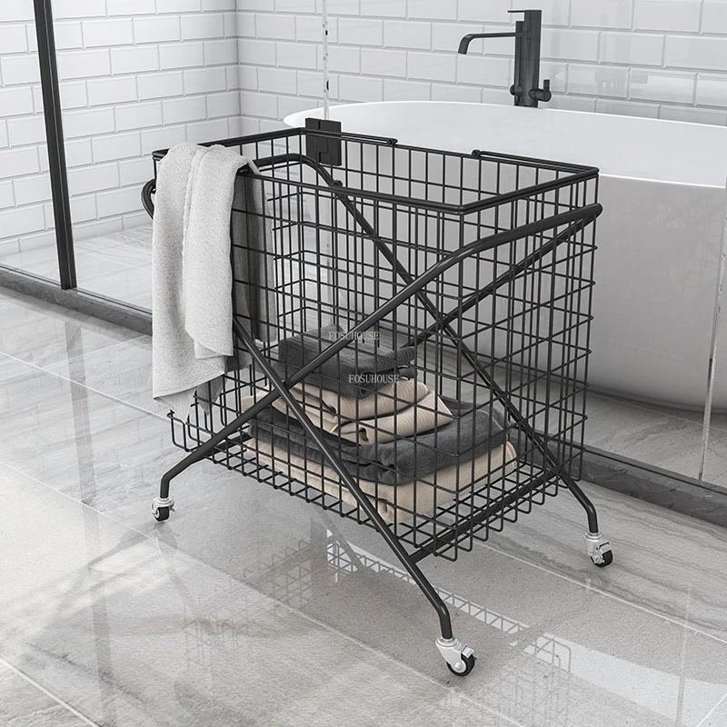 Nordic Wrought Iron Laundry Baskets Bathroom Dirty Clothes Basket Toy Clothes Storage Basket With Wheels Household Large Basket
Nordic Wrought Iron Laundry Baskets Bathroom Dirty Clothes Basket Toy Clothes Storage Basket With Wheels Household Large Basket