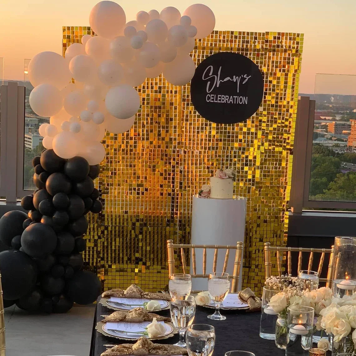 18 Panels Christmas Customized Shimmer Seuqare Sequins Wall Background Anniversary Valentine's Day Birthday Room Party Decor
18 Panels Christmas Customized Shimmer Seuqare Sequins Wall Background Anniversary Valentine's Day Birthday Room Party Decor
