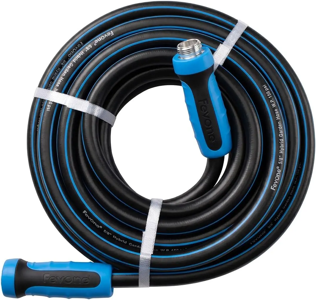 Flexible Garden Hose, Drinking Water Safe, 5/8" ID, 3/4" Aluminum Fittings with Swivel Handles, 105 ft
Flexible Garden Hose, Drinking Water Safe, 5/8" ID, 3/4" Aluminum Fittings with Swivel Handles, 105 ft