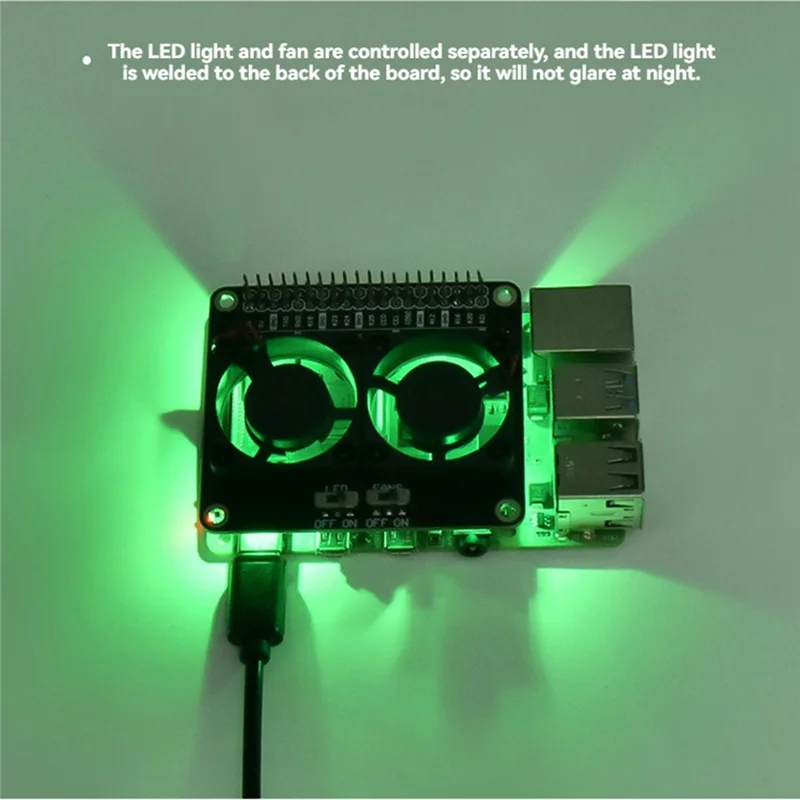 For Raspberry Pi 4B Dual Cooling Fan Radiator Module Withled Light Cooling Fan Expansion Board Forraspberry Pi 4B-AU47
For Raspberry Pi 4B Dual Cooling Fan Radiator Module Withled Light Cooling Fan Expansion Board Forraspberry Pi 4B-AU47