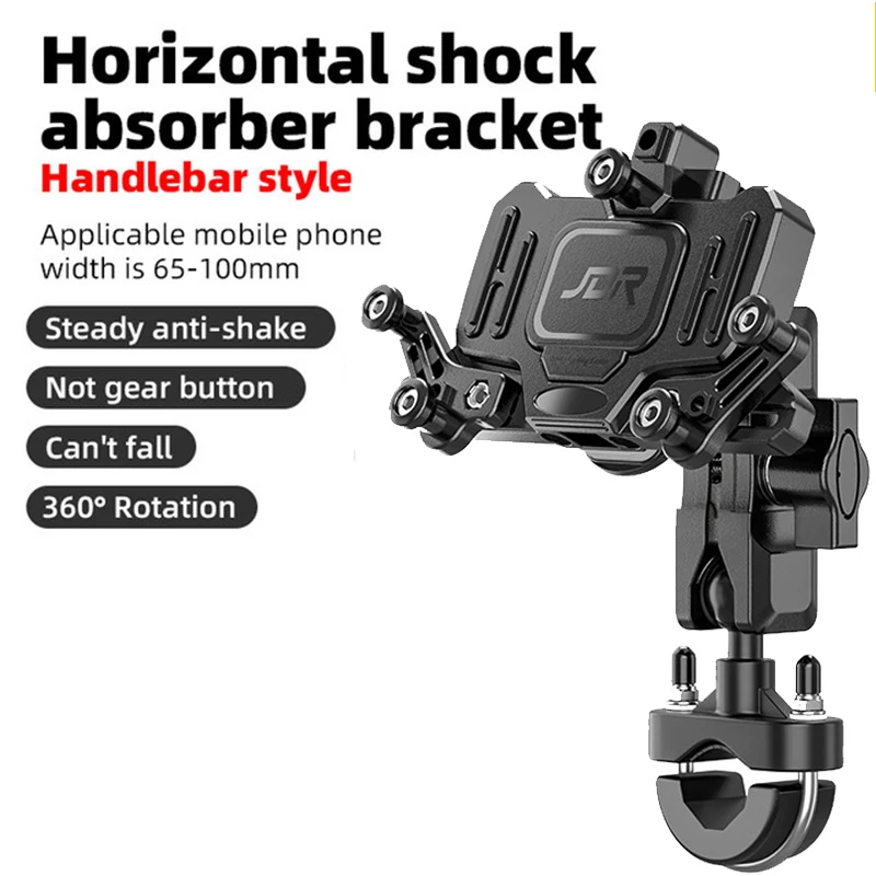 Aluminum Motorcycle Bike Phone Holder with Vibration Dampener for 4.7''-7'' Phone Motorcycle Handlebar Mirror Bike Phone Mount
Aluminum Motorcycle Bike Phone Holder with Vibration Dampener for 4.7''-7'' Phone Motorcycle Handlebar Mirror Bike Phone Mount