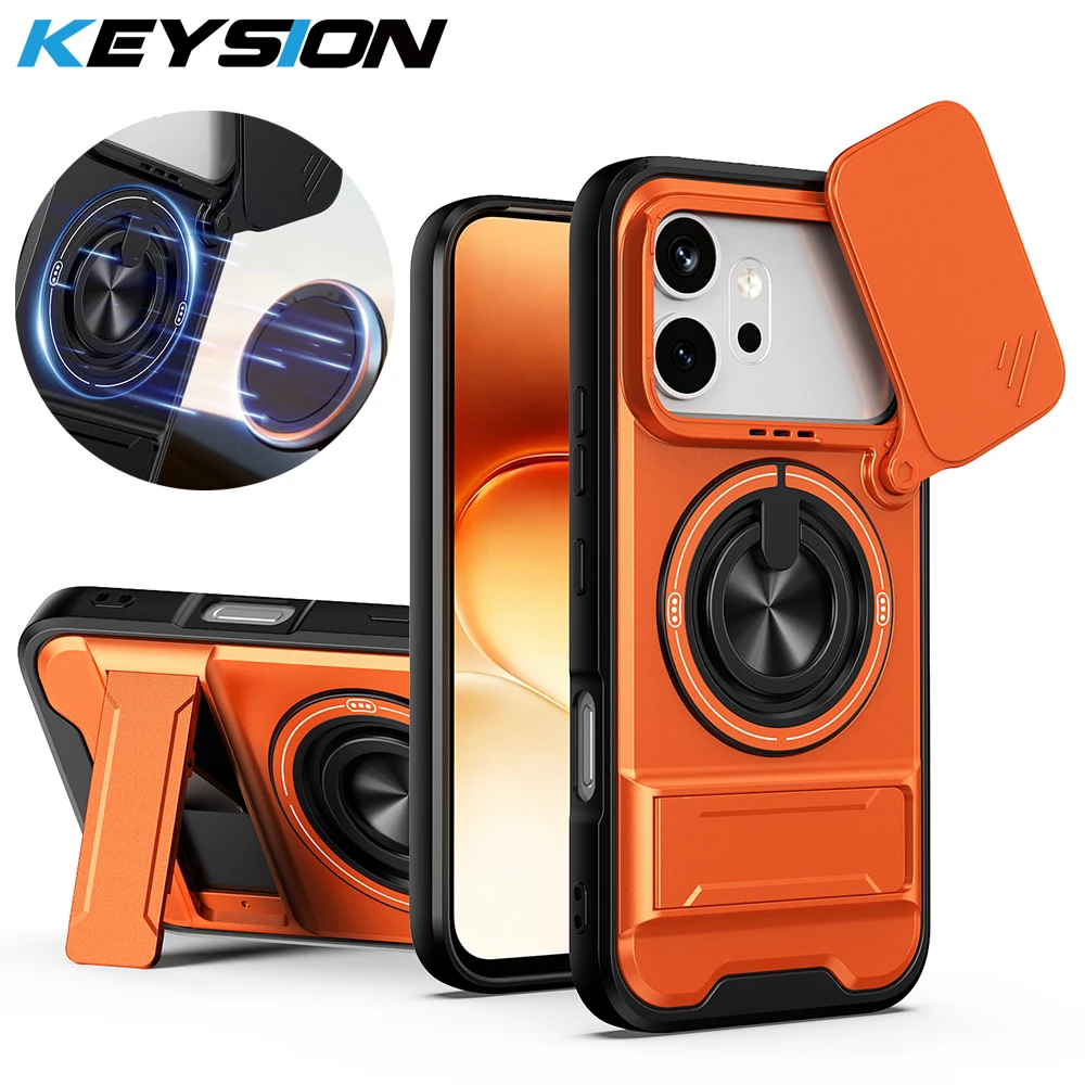 KEYSION Magnetic Phone Case for HONOR 600 600 Pro 5G Slide Camera Protection Upright Kickstand 360° Ring Shockproof Back Cover
KEYSION Magnetic Phone Case for HONOR 600 600 Pro 5G Slide Camera Protection Upright Kickstand 360° Ring Shockproof Back Cover