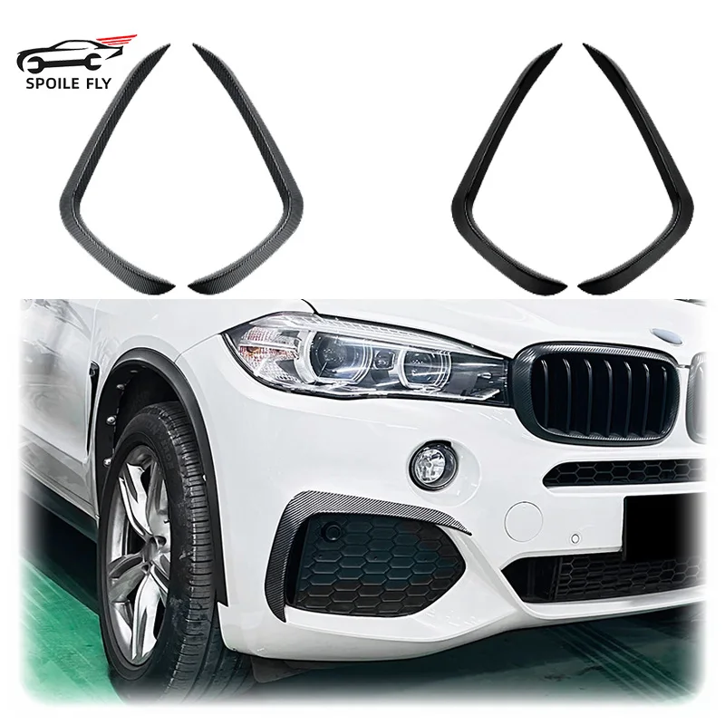 2014 To 2018 For BMW X5 F15 M Sport Front Bumper Lip Side Spoiler Fog Lamp Frames Cover Body Kit By ABS Gloss Black Carbon Fiber
2014 To 2018 For BMW X5 F15 M Sport Front Bumper Lip Side Spoiler Fog Lamp Frames Cover Body Kit By ABS Gloss Black Carbon Fiber