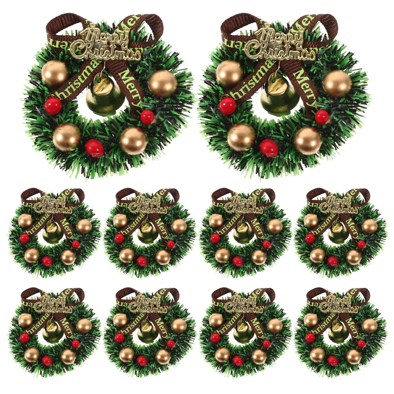 10 Pcs Christmas Wreath Tree Wreaths Hanging Decorations Miniature Garland Simulated Furniture Ornament Xmas Tree Wreaths
10 Pcs Christmas Wreath Tree Wreaths Hanging Decorations Miniature Garland Simulated Furniture Ornament Xmas Tree Wreaths