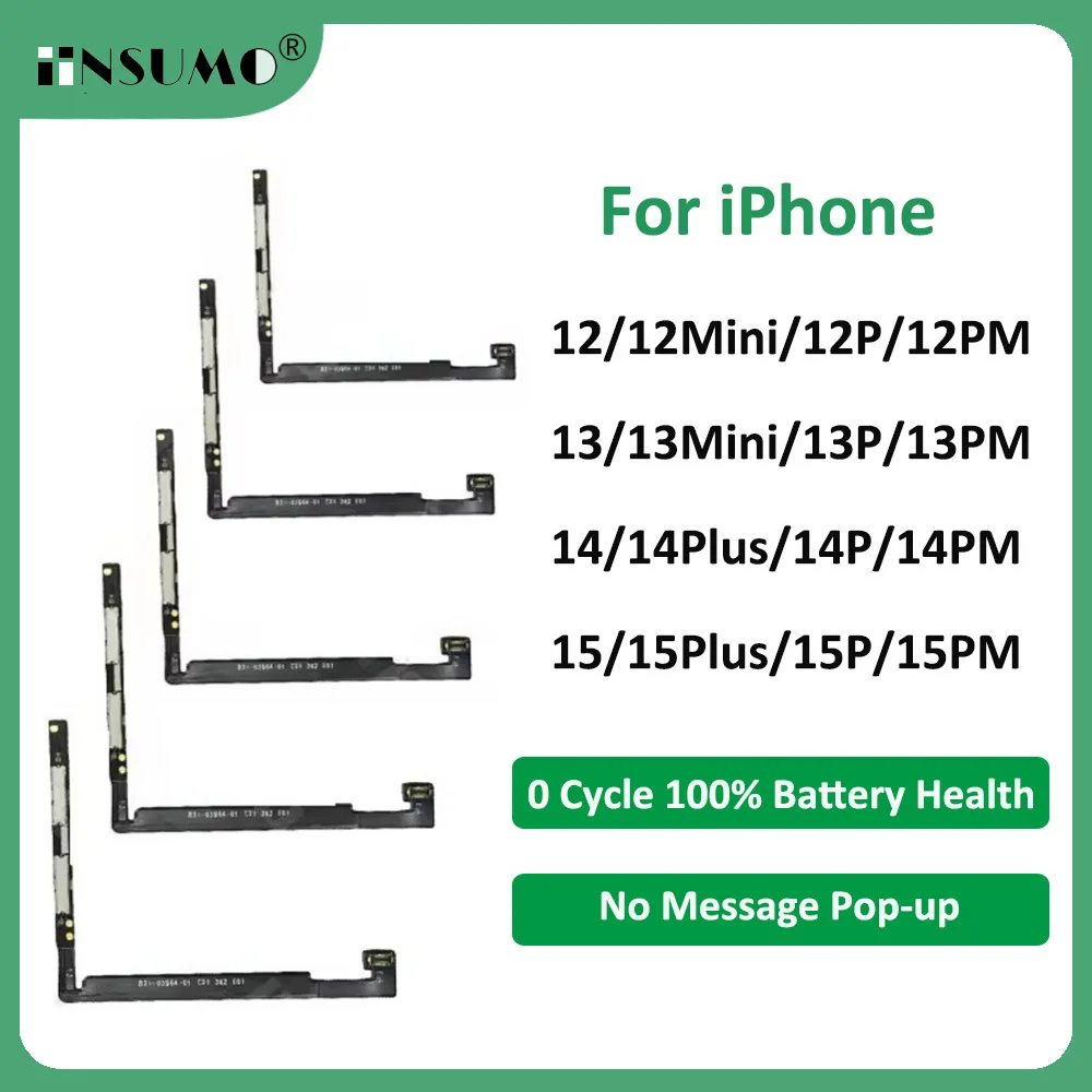 5pcs Diagnostic Battery Flex Cable For iPhone 15 Pro Max 14 13 12 Plus Diagnostic Battery BMS Flex 0 Cycle No Message Pop-up
5pcs Diagnostic Battery Flex Cable For iPhone 15 Pro Max 14 13 12 Plus Diagnostic Battery BMS Flex 0 Cycle No Message Pop-up