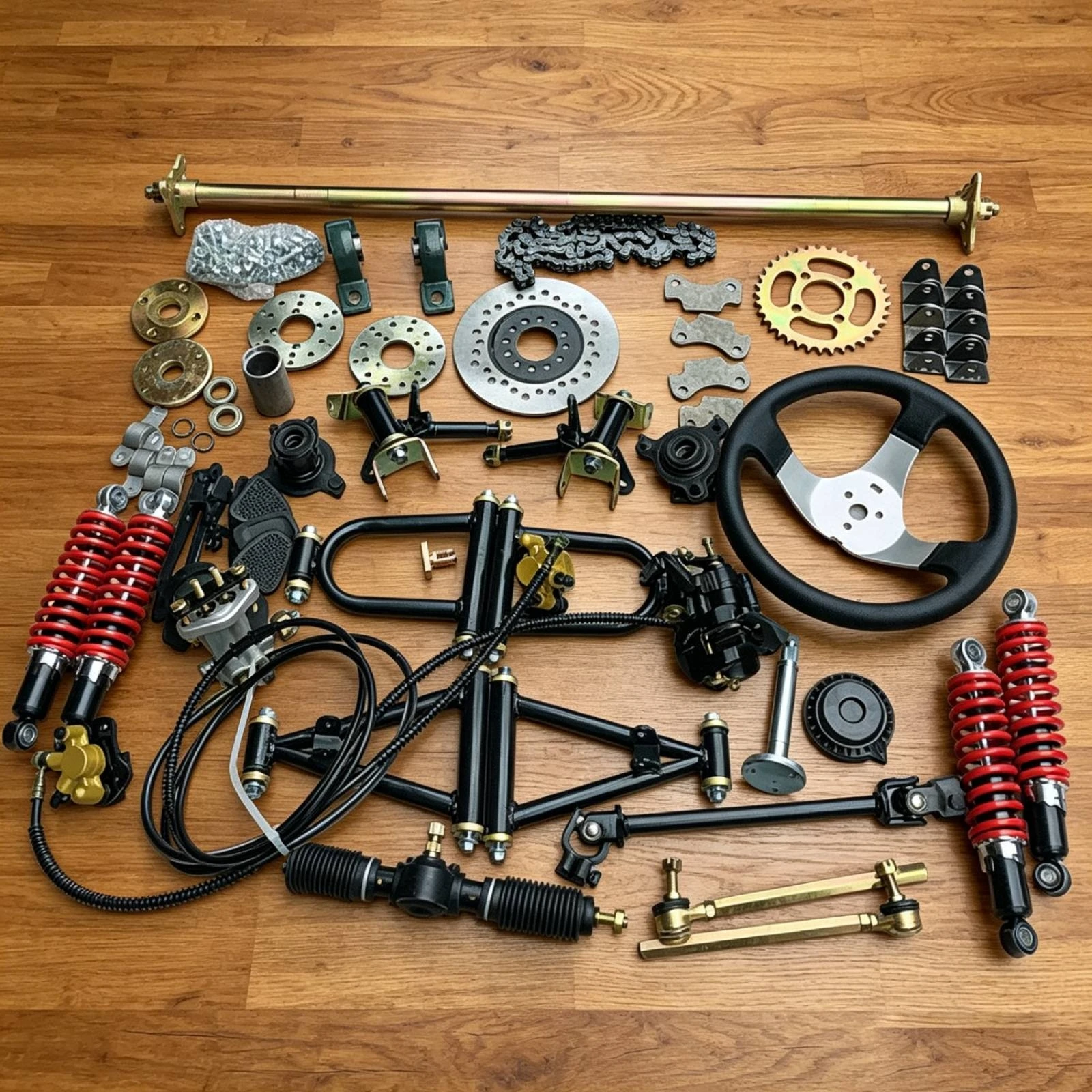 Go-Kart Conversion Kit Reliable Go-Kart Parts Kit with Axle High-Strength Compatible for DIYers, Garage Projects, off-Road
Go-Kart Conversion Kit Reliable Go-Kart Parts Kit with Axle High-Strength Compatible for DIYers, Garage Projects, off-Road