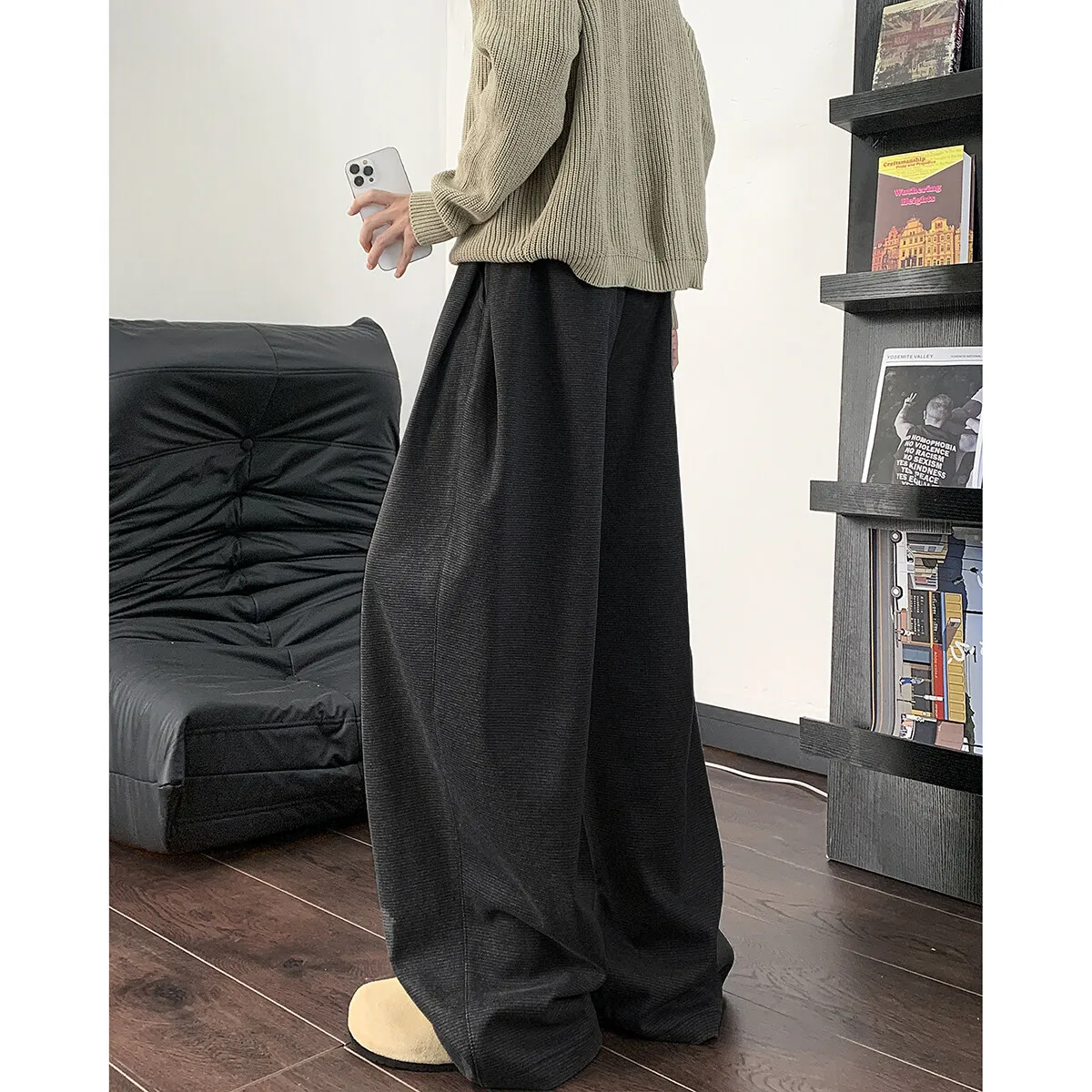 American Sle Thiened Bent Knife Pants Men Women Autumn Winter Long Pants Lazy Sle Drape Wide Leg Pants
American Sle Thiened Bent Knife Pants Men Women Autumn Winter Long Pants Lazy Sle Drape Wide Leg Pants