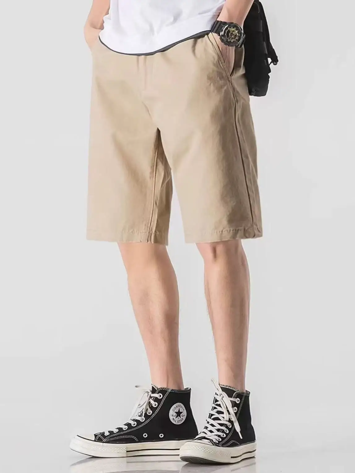 Летние тонкие повседневные хлопковые шорты прямого кроя свободного силуэта для мужчин, универсальная верхняя одежда, большие шорты-боксеры со средней талией из чистого хлопка
Летние тонкие повседневные хлопковые шорты прямого кроя свободного силуэта для мужчин, универсальная верхняя одежда, большие шорты-боксеры со средней талией из чистого хлопка