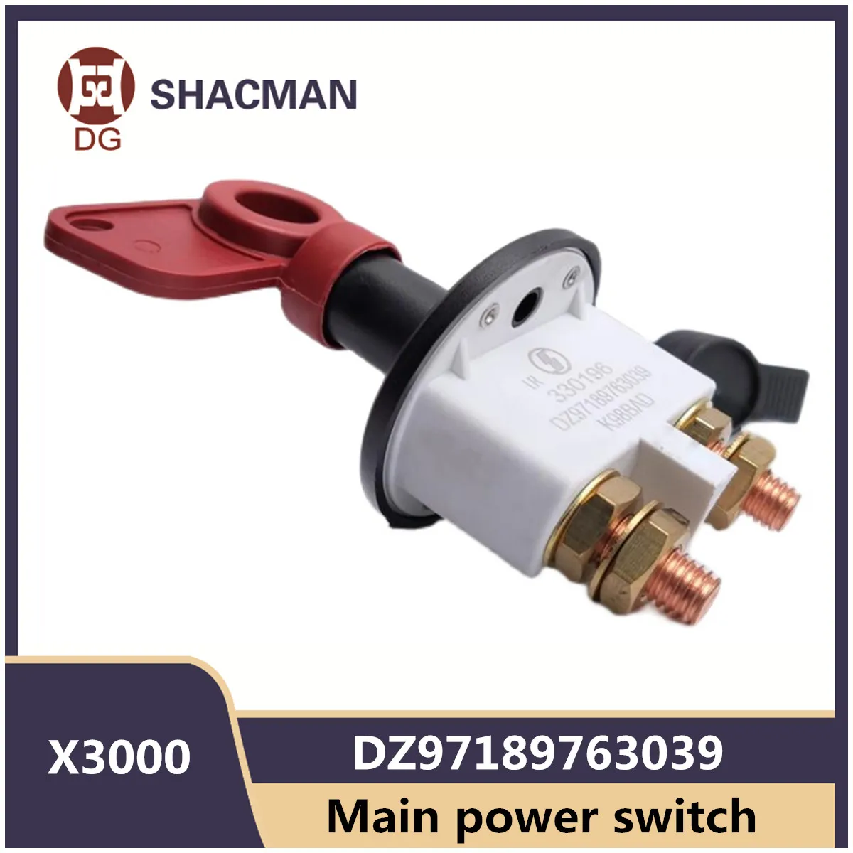 Main power switch DZ97189763039 for SHACMAN X3000 battery power-off switch knife main switch original truck accessories
Main power switch DZ97189763039 for SHACMAN X3000 battery power-off switch knife main switch original truck accessories