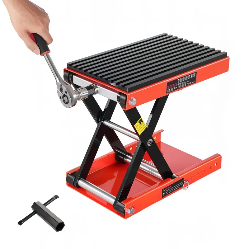 1200lbs Motorcycle Lift Wide Deck Motorcycle Scissor Jack Heavy Duty Steel Bike Repair Center Stand for ATV, Dirt Bikes
1200lbs Motorcycle Lift Wide Deck Motorcycle Scissor Jack Heavy Duty Steel Bike Repair Center Stand for ATV, Dirt Bikes