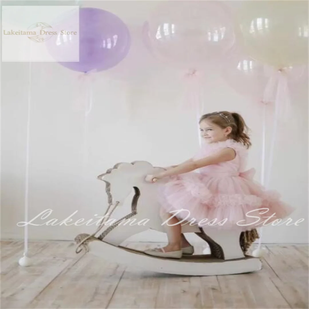Flower Girl Dress For Wedding Light Pink Tulle Sleeveless Knee Length Bow Child First Eucharistic Birthday Party Dresses
Flower Girl Dress For Wedding Light Pink Tulle Sleeveless Knee Length Bow Child First Eucharistic Birthday Party Dresses