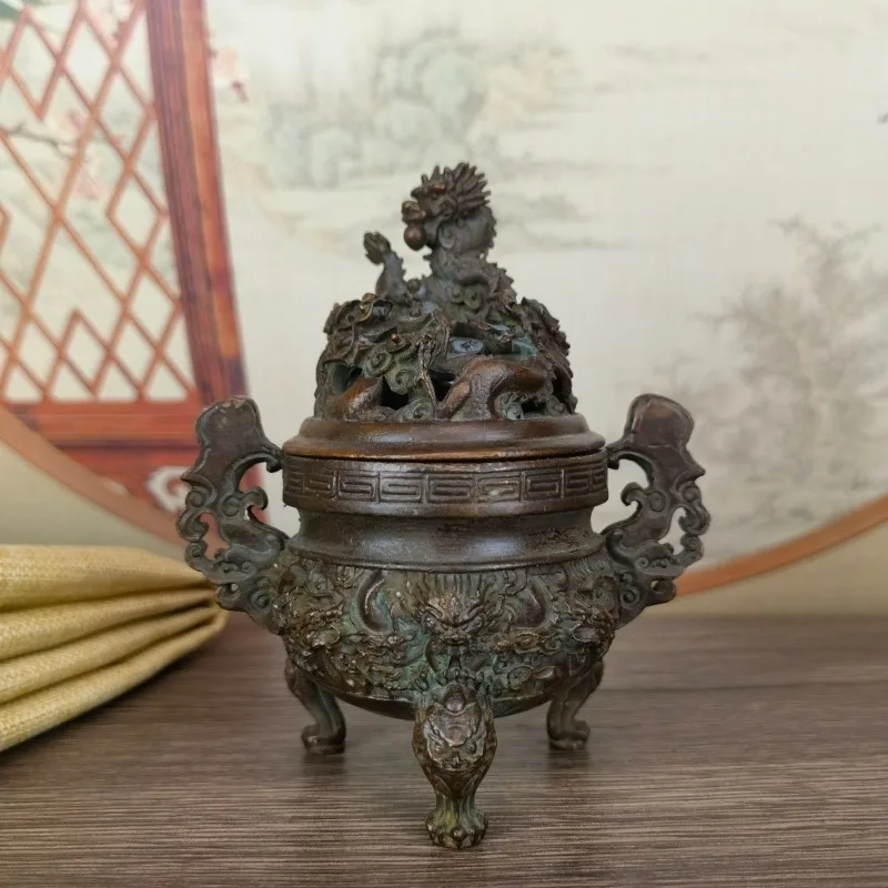 Antiques Double Dragon Statue Incense Burner Room Incense Desktop Decorative Ornaments Zen Decorative Sculptures Home Decor
Antiques Double Dragon Statue Incense Burner Room Incense Desktop Decorative Ornaments Zen Decorative Sculptures Home Decor