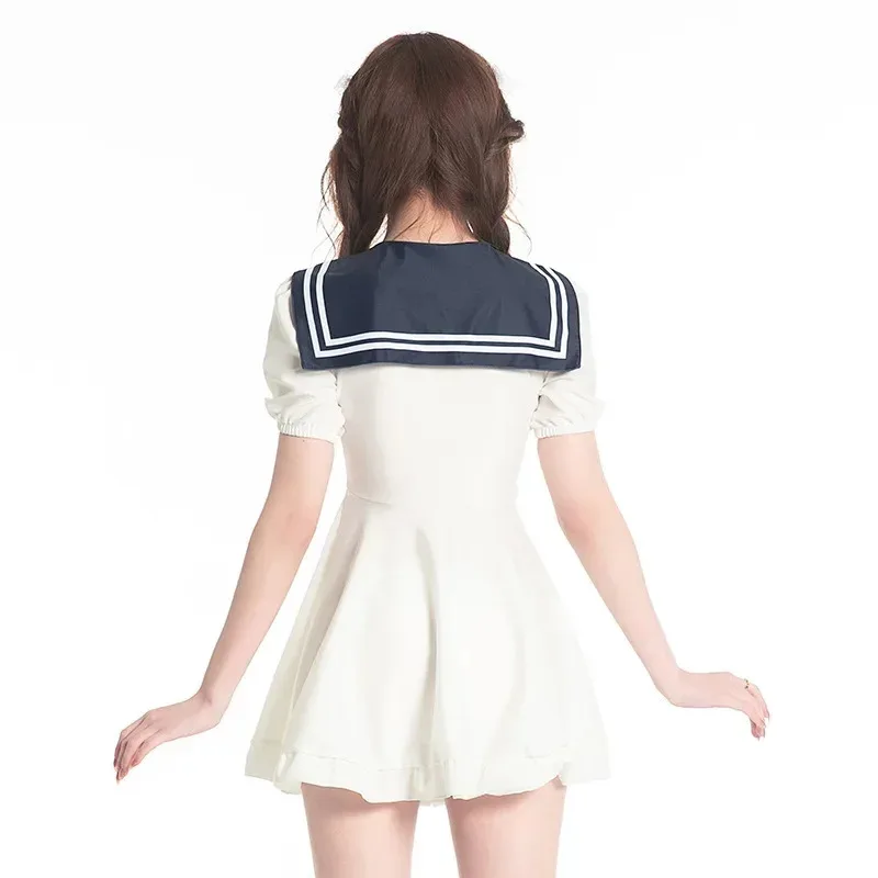 Новый купальный костюм для женщин, японский милый матросский костюм, летний новый стиль, белое темно-синее платье, купальник JK, горячий аниме-косплей CXCVF2025
Новый купальный костюм для женщин, японский милый матросский костюм, летний новый стиль, белое темно-синее платье, купальник JK, горячий аниме-косплей CXCVF2025