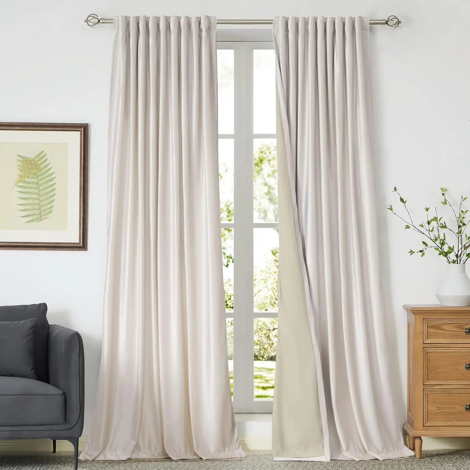 84" Blackout Velvet Curtains Set of 2, Thermal Room Darkening Drapes for Living Room & Bedroom
84" Blackout Velvet Curtains Set of 2, Thermal Room Darkening Drapes for Living Room & Bedroom